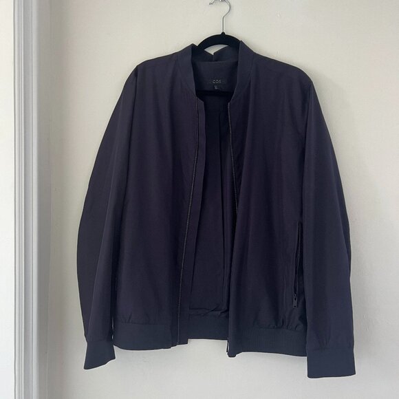 LAST CHANCE COS Men's Navy Bomber Jacket - Picture 1 of 5